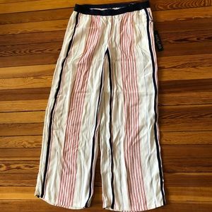 NWT Express Wide-leg Striped Flowy Pants